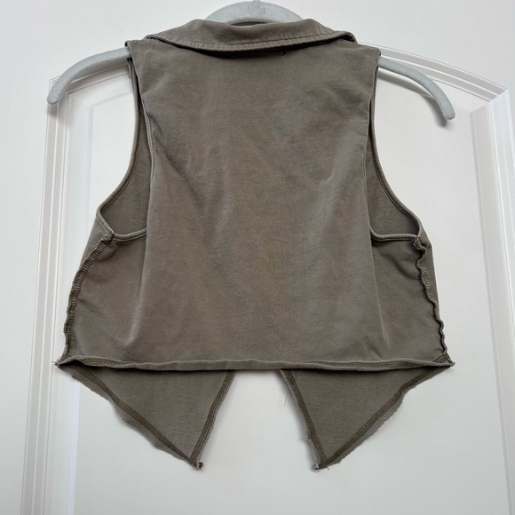 Forever 21 Butterfly Grunge Collared Vest Tank. Raw edge. Y2K inspired. Festival - Picture 4 of 11